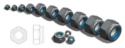 Self-locking nut M4 to M20