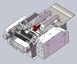 Semi-automatic pasting and labeling machine