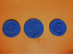 Shopping cart tokens 1€ 1$ 1£