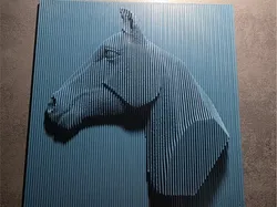 Wall Art Layered Sculpture Horse - Free 3D Print Model