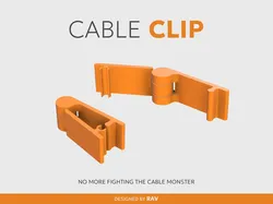 Cable Organizer | Cable Clip | Cable Holder - Free 3D Print Model