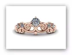 Crown ring 3D print model
