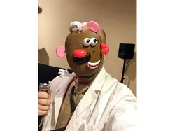 Dr. Interchangeable Face-Parts Face Halloween Mask