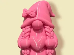 Garden Gnome girl heart - Free 3D Print Model