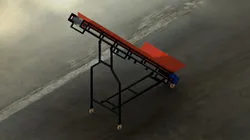 Inclined Conveyor Belt with Flight