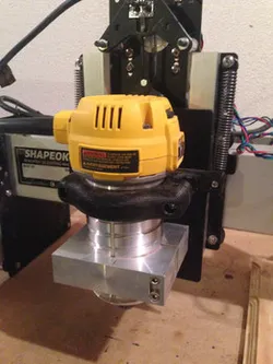Shapeoko 3 secondary spindle clamp