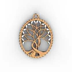 Tree of life pendant 3D print model