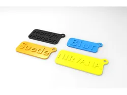 90's band name key chain