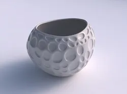 Bowl compressed 2 with bubbles 3D print model