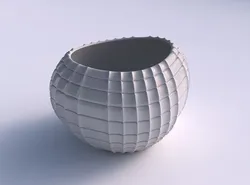 Bowl compressed 2 with strange tiles 3D print model