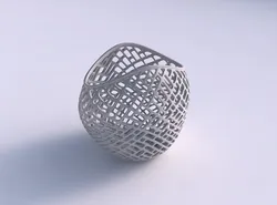 Bowl compressed 3 with lattice tiles 3D print model