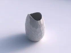 Bowl compressed with fine organic cells 3D print model