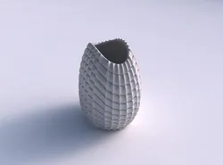Bowl compressed with strange tiles 3D print model