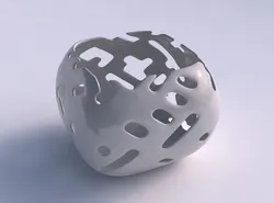 Bowl semi-quadratic with smooth cuts 3D print model