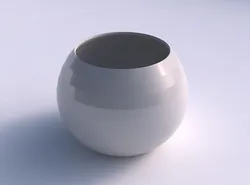 Bowl spheric with small horizontal sections 3D print model