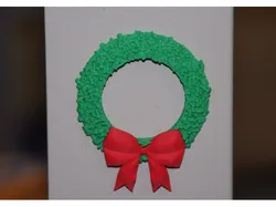 Christmas Wreath Refrigerator Magnet