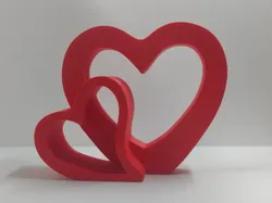 Duo-Heart interlock - Free 3D Print Model