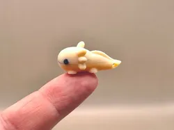 Micro Axolotl with mustache - Free 3D Print Model