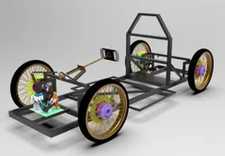 Shell Eco Urban Electric car chassis and wheel