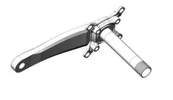 Shimano XT hollowtech right crank arm for bicycles
