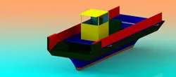 Ship for harvesting machine