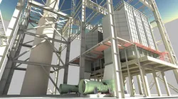 Shop cleaning boiler gases from soot.