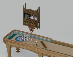 SHUFFLEBOARD WALL RACK