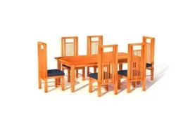 Wooden Dinning Table 3D print model