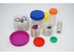 Customizable Container with Knurled Lid