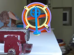 Geared rotary piston drive