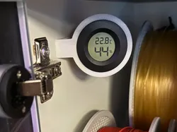 Hygrometer Mount 60 Degrees - Free 3D Print Model