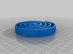 Round leaf spring (clock spring)