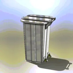 Sheet Metal Waste Bin - 300L