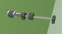 Simple CNC axis assembly (resizable)