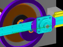 Simple Epicycloid and Hypocycloid Gear Mechanism - straight-line