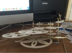 These are the gears I have used to create the earth arm of the orrery