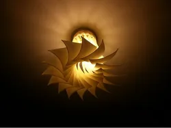 Turbine inspired lamp shade
