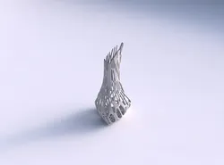 Vase puffy tappered triangle 3D print model