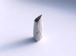 Vase tipped triangle with triangle plates 3D print model