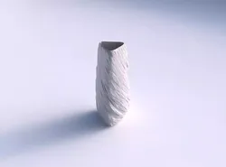 Vase triangle with twisted rocky 3D print model