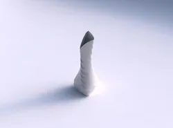 Vase twist puffy tappered triangle  with relaxed large twists 3D print model