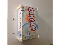 Wall mounted dryer sheet holder