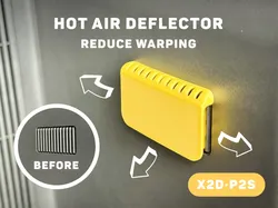 X2D/P2S Hot Air Deflector - Free 3D Print Model