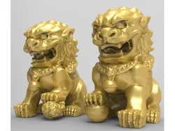 Chinese guardian lions