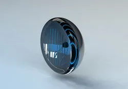 Simple round headlight 15 cm
