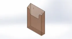 Single Pocket Wall Mounted Leaflet Holder