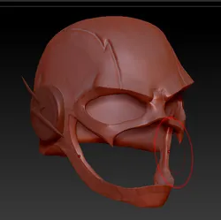the Flash helmet