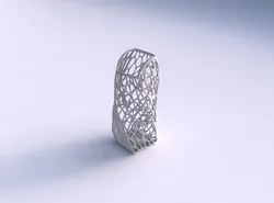 Vase twisted arc quadratic with twisted organic lattice 3D print model