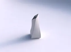 Vase twisted squeezed and bent quadratic 2 with bands 3D print model