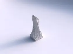 Vase twisted squeezed and bent quadratic with bubbles 3D print model
